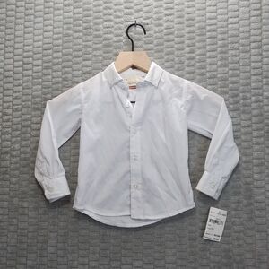 NEW-Sovereign Code White Button Down Toddler Shirt-Formal-18M